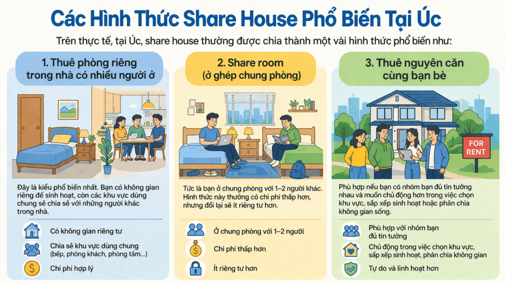 Du học Úc: Ở share house có thực sự là lựa chọn phù hợp?